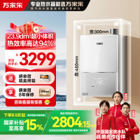 万家乐 小体积燃气热水器16升A级水量伺服器恒温超一级低音智能防冻天然气 JSQ30-16M2H(F)灵境mini系列