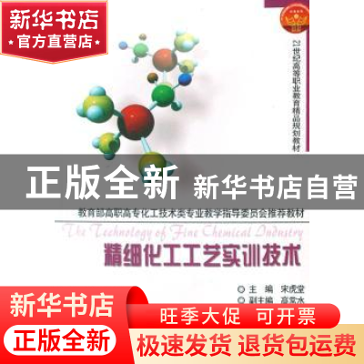 正版 精细化工工艺实训技术 宋虎堂 天津大学出版社 978756182771