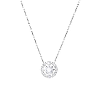  SWAROVSKI 施华洛世奇 人造仿水晶项链跳动的心精致百搭吊坠锁骨链女5286137 礼物女轻奢饰品
