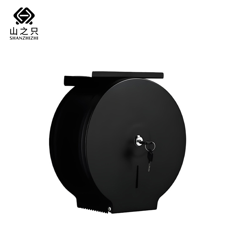 山之只 不锈钢纸巾盒卷纸盒含手机架 MZ1235 个