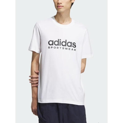 Adidas/阿迪达斯 情侣款舒适运动休闲短袖圆领T恤 JI9073 C