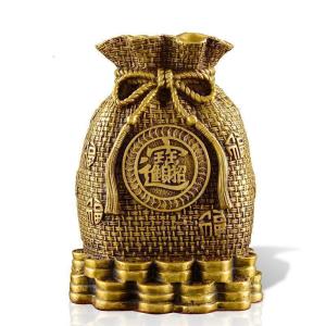 家柏饰(CORATED)福袋摆件铜存钱罐客厅酒柜装饰品办公室开业礼品