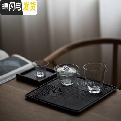 三维工匠|日式锤纹玻璃品茗杯 和风简约透明剔透 耐热玻璃茶杯 5号锤纹杯