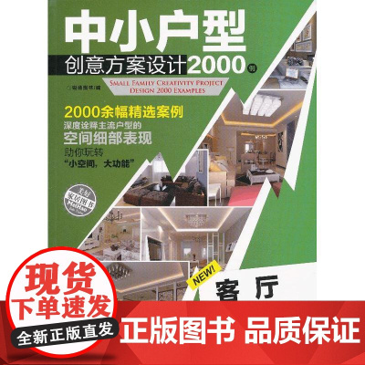 中小户型创意方案设计2000例客厅 锐扬图书 中国建筑工业出版社 正版书籍
