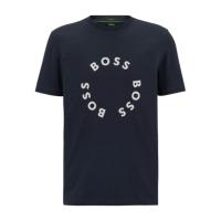HUGO BOSS奢侈品服饰男logo图案T恤 50488831-402 七夕情人节礼物