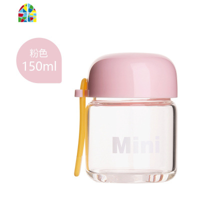 超小迷你便携玻璃杯女水杯简约清新森系创意泡茶杯高颜值网红杯子 FENGHOU