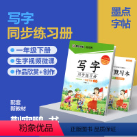 小学通用 一年级上下册2本 [正版]2024春墨点字帖一年级二年级三四五六七八九年级写字同步练习册上册下册人教版练字帖笔