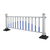 迅迈 0.8*3m 1个底座+1根立柱+1片护栏 市政护栏道路交通隔离围栏公路人行道栅栏防撞栏杆城市安全隔离带