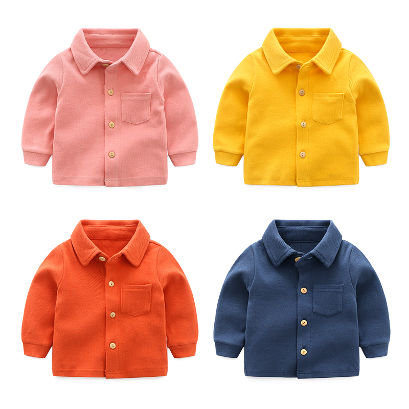 婴儿衬衫春秋装绅士男童装春装0岁1宝宝3个月6秋冬装上衣白衬衣服