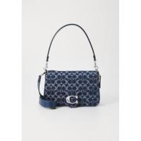 蔻驰(COACH)女款深蓝色多色单肩斜挎包时尚休闲百搭包袋