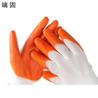 端固 浸胶小半挂手套pvc3 双