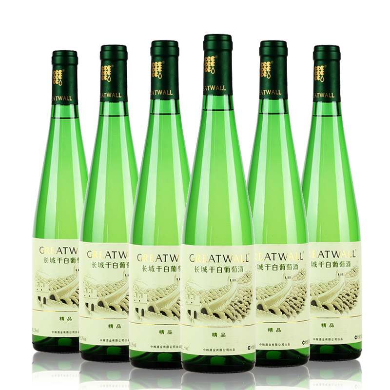 长城干白葡萄酒 长城精品干白 整箱650ml*6瓶