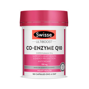 斯维诗Swisse辅酶Q10胶囊150mg180粒/瓶装 澳洲原装进口 大包装 心脏 护血管 中老年营养保健