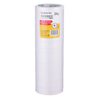 齐心 MJT1210 双面棉纸胶带 12mm*10y 24卷装 单位:袋 白