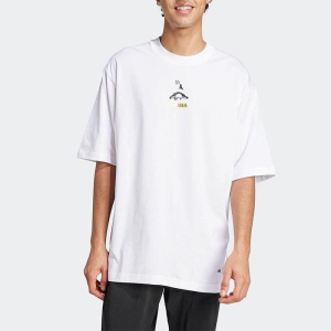 ADIDAS阿迪达斯短袖T恤运动休闲舒适透气圆领男女上衣JZ3269 D