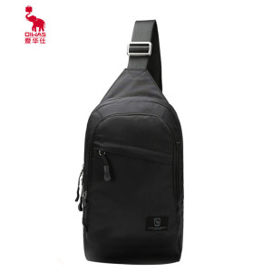 爱华仕(OIWAS) (C)斜挎包男女胸包 时尚休闲单肩包商务挎包 黑色 OCK5530