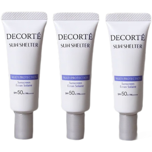 黛珂(COSME DECORTE)多重防晒乳霜小样15g*3瓶清爽水润轻薄保湿隔离紫外线SPF50+