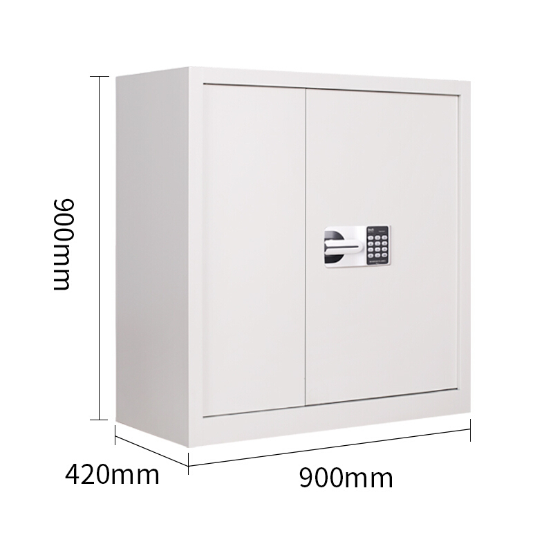 易企采 保密柜900*900*420mm 办公家具优质钢制单节带抽国保锁保密柜办公柜铁皮柜收纳柜储物柜