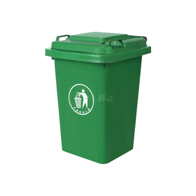 翌嘉YJ4122104 户外分类垃圾桶环卫垃圾桶 50L绿色
