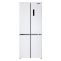上菱435升十字对开四开门大容量家用电冰箱 60cm超薄平嵌底部前置散热 BQE435PWFL(岩白)
