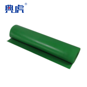典虎 绝缘橡胶板 绿色平面5mm*1.2m*5m 10kv 卷