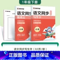 [2本]一年级下册(含AI测评) [正版]字帖一年级二三年级上册小学生练字人教版语文同步练字帖四五六年级下册生字描红每日