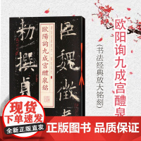 欧阳询九成宫醴泉铭 书法经典放大 铭刻系列 书法碑帖 篆刻字帖 毛笔字书法自学教材 正版书法字帖 上海书画出版社 世纪出