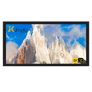 经科JK画框工程幕布H3-FL/W2高清投影机投影仪玻纤灰幕200寸16:9