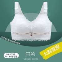 无钢圈无海绵大码内衣女调整型超薄大罩杯文胸聚拢大胸显小收副乳
