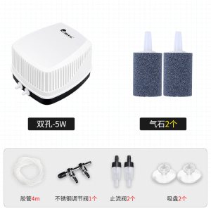 氧气泵小型家用增氧泵大功率鱼缸充打氧泵养鱼水族箱加氧机