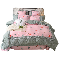 美帮汇床单四件套 韩式少女心双人被罩200230公主风小清新