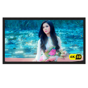 经科JK画框投影幕布投影机中边框N4-FL/W1玻纤白幕150寸2.35:1