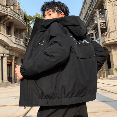 NEWLAKE男士棉衣2020秋冬新款潮流工装羽绒棉服冬季加厚保暖棉袄休闲外套棉衣