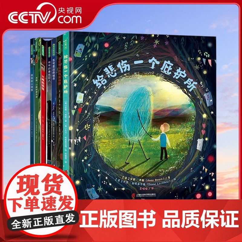 [央视网]大卫利奇菲尔德全7册 爷爷的秘密巨人+给悲伤一个庇护所+不可思议的城市+大熊小熊和音乐会+大熊和钢琴狗狗和小提