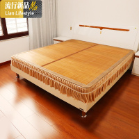 雷师傅竹席凉席1.8m床秋夏两用宿舍单人学生席折叠1.5米1.2席子 三维工匠