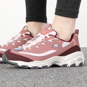 Skechers/斯凯奇女鞋新款奶茶熊熊猫鞋轻质缓震运动休闲鞋13143-DKRS ZP