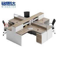 铭思达屏风卡座十字型四人位含柜套