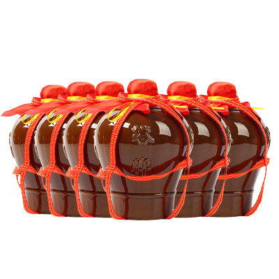 塔牌绍兴黄酒三年陈花雕酒1L*6坛陶坛箱装手工糯米加饭酒半干型黄酒