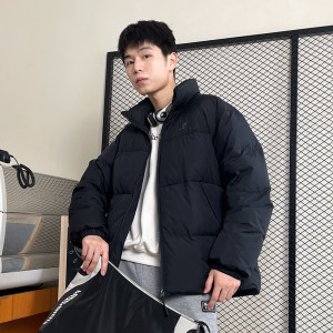 斯凯奇(Skechers)男女同款梭织短款羽绒服新款时尚百搭立领保暖外套L423U106-0018 ZP