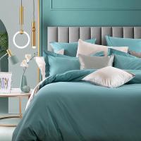 家柏饰(CORATED)60支长绒棉四件套全棉全棉套件简约1.8m被套薄雾盐晶粉Y