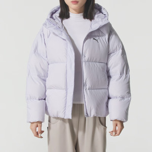 彪马(PUMA)羽绒服女装新款日常通勤连帽防风羽绒外套防寒保暖运动休闲服691045-47 ZP