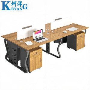珂洋 屏风办公桌 四人位含柜 套