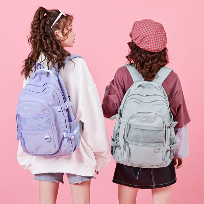 派尼美特双肩包女2020新款学生电脑包简约旅行背包男书包大容量