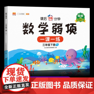 2025新版 三年级下册数学一课一练弱项同步练习册部编人教版 小学3下学期数学专项训练每日一练尖子生思维试卷测试卷学霸课