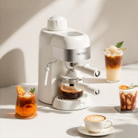柏翠(petrus)意式咖啡机 半自动小型家用办公室用浓缩蒸汽打奶泡 PE2128