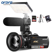 欧达(ORDRO)至尊版 4K摄像机专业直播录像机家用手持DV光学变焦高清数码摄影机vlog短视频会议 AC5