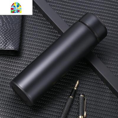 保温杯男女士便携304不锈钢水杯时尚真空不锈钢泡茶商务定制logo FENGHOU 黑色500ml