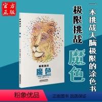 [正版]魔色迷宫挑战大脑 复杂连线涂色记忆注意力观察力潜能开发左右脑益智游戏书 减压书籍创意涂色书儿童迷宫魔线线条专注