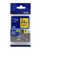 兄弟原装标签机色带24mm蓝底黑字适用于pt-P900/e550W