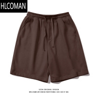 HLCOMAN潮牌简约帅气纯色运动短裤男夏季宽松百搭ins抽绳阔腿学生五分裤
